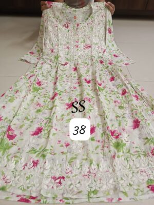 Cotton Mulmul Gowns With Price (50)
