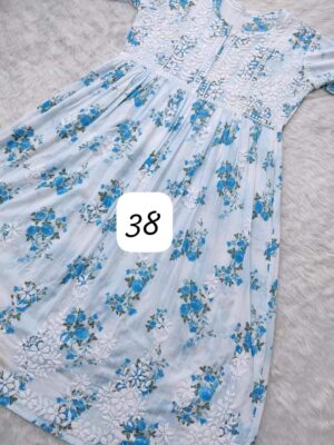 Cotton Mulmul Gowns With Price (51)