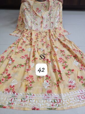 Cotton Mulmul Gowns With Price (54)