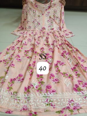 Cotton Mulmul Gowns With Price (55)