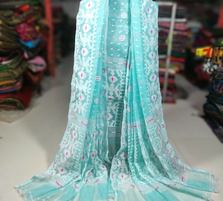 Dhakai Jamdhani Dress Material (1)
