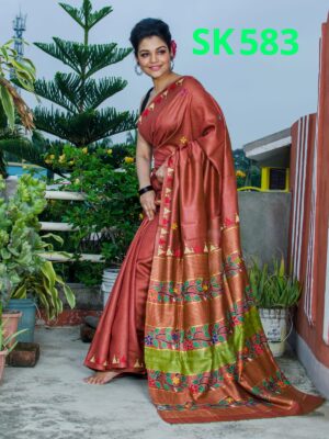 Exclusive Banglori Silk Handmade Kantha Sarees (11)