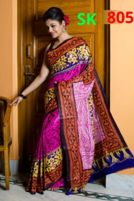 Exclusive Banglori Silk Handmade Kantha Sarees (2)