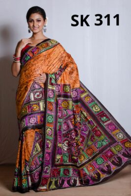 Exclusive Banglori Silk Handmade Kantha Sarees (7)