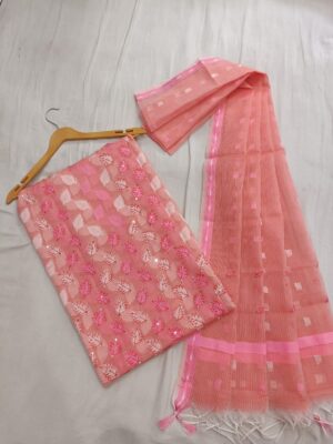 KOta Cotton Dresses With Weaving (1)