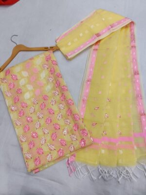 KOta Cotton Dresses With Weaving (3)