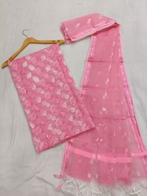 KOta Cotton Dresses With Weaving (5)