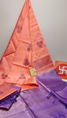 Kanchipuram Silk With Floral Designs With Blouse (1)