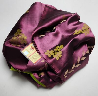Kanchipuram Silk With Floral Designs With Blouse (17)