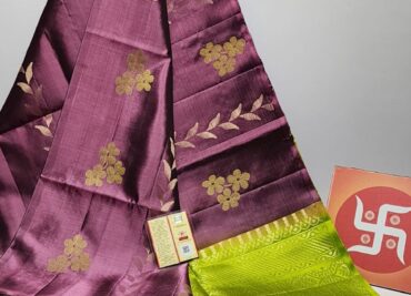 Kanchipuram Silk With Floral Designs With Blouse (9)