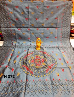 Kantha Stitch Cotton Silk Sarees (23)