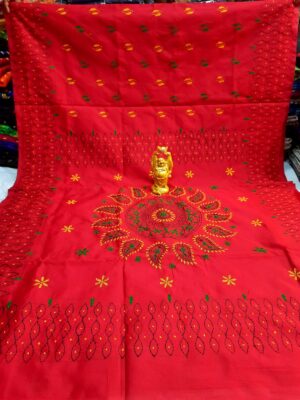 Kantha Stitch Cotton Silk Sarees (33)