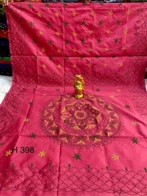 Kantha Stitch Cotton Silk Sarees (44)