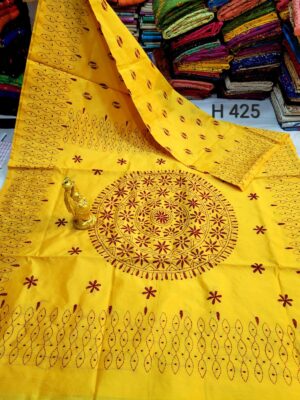 Kantha Stitch Cotton Silk Sarees (48)