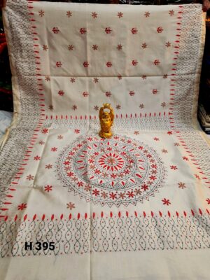 Kantha Stitch Cotton Silk Sarees (8)