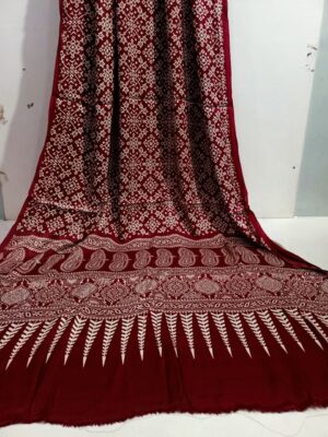 New Designer Patola Lehariya Modal Silk Sarees (6)