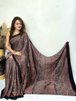 Pure Ajrakh Modal Silk Beautiful Sarees (20)