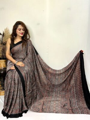 Pure Ajrakh Modal Silk Beautiful Sarees (23)