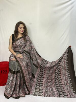 Pure Ajrakh Modal Silk Sarees With Price (3)