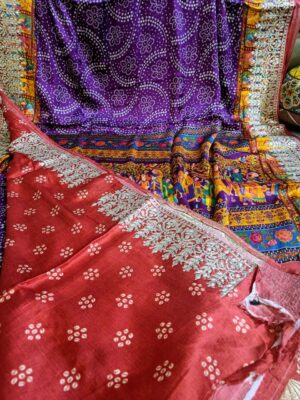 Pure Gajji Silk Sarees With Gottapatti Work (16)
