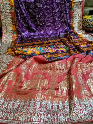 Pure Gajji Silk Sarees With Gottapatti Work (28)