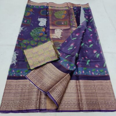 Pure Kota Silk Digtal Printed Sarees (13)