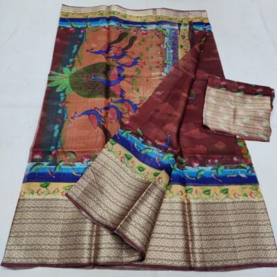 Pure Kota Silk Digtal Printed Sarees (17)