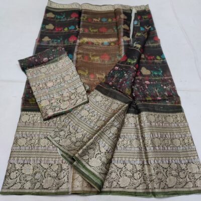 Pure Kota Silk Digtal Printed Sarees (20)