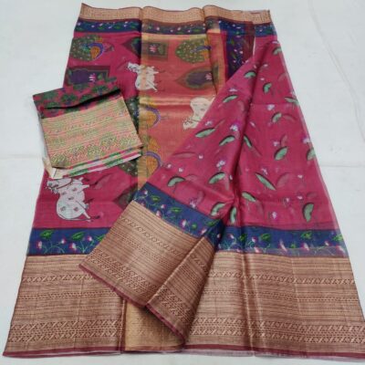 Pure Kota Silk Digtal Printed Sarees (9)