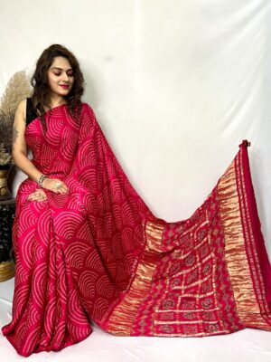Pure Modal Silk Gharchola Pallu (17)