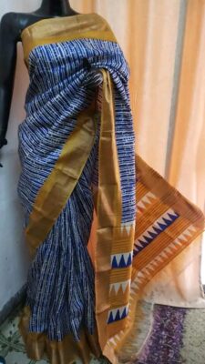 Pure Tussar Silk Printed Sarees (1)