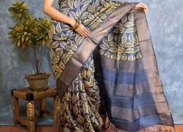 Pure Tussar Silk Printed Sarees (12)