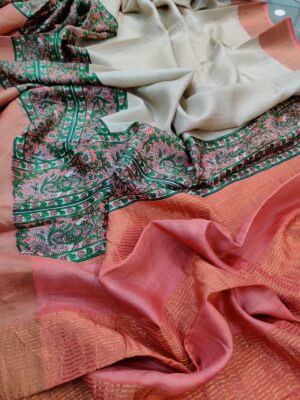 Pure Tussar Silk Printed Sarees (35)