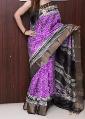 Pure Tussar Silk Printed Sarees (38)