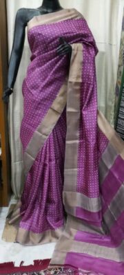 Pure Tussar Silk Printed Sarees (39)