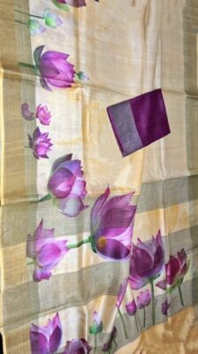 Pure Tussar Silk Printed Sarees (43)