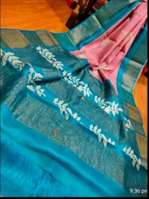 Pure Tussar Silk Printed Sarees (5)
