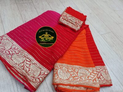 Georgette Fabric With Dual Shades (2)