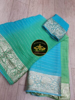 Georgette Fabric With Dual Shades (5)