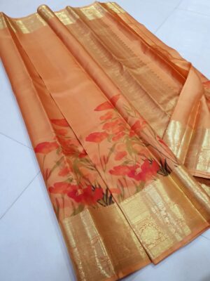 Kanchipuram Pure Silk Kalamkari Sarees (2)
