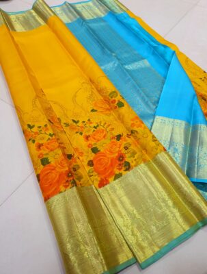 Kanchipuram Pure Silk Kalamkari Sarees (5)