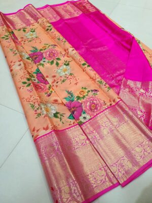 Kanchipuram Pure Silk Kalamkari Sarees (8)