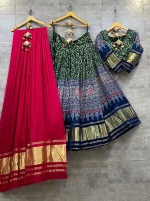 Pure Gajji Silk Lahangas With Price (12)