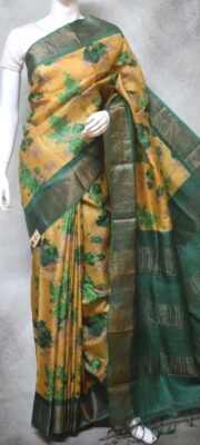 Pure Tussar Silk Sarees With Blouse (7)