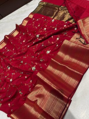 Banaras Soft Silk Embroidary Sarees (1)