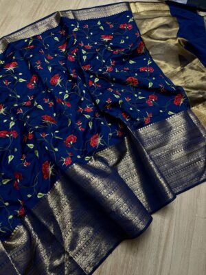 Banaras Soft Silk Embroidary Sarees (10)