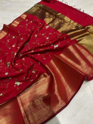 Banaras Soft Silk Embroidary Sarees (13)