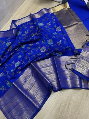 Banaras Soft Silk Embroidary Sarees (7)