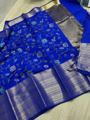 Banaras Soft Silk Embroidary Sarees (8)