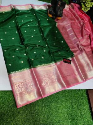 Banarsi Organza Silk Sarees With Blouse (4)